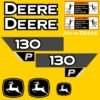 130-P Fits 130 P-Tier John Deere Excavator Replacement Decals