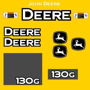130G Fits 130G John Deere Excavator Replacement Decals
