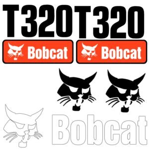 Fits T320 Bobcat Skid Steer Replacement Decals