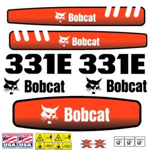 Fits 331E Bobcat Excavator Replacement Decals