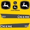 Fits 332 John Deere Skid Steer Replacement Decals