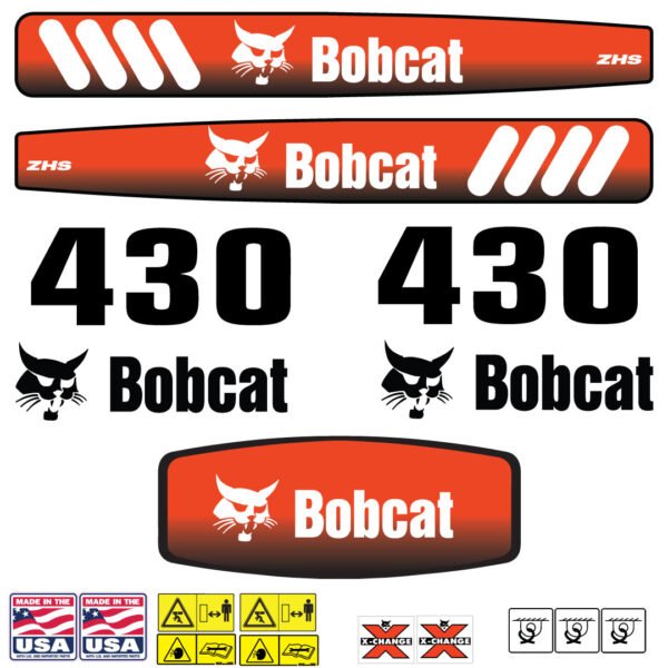 Fits 430 Bobcat Excavator Replacement Decals