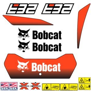 Fits E32 Bobcat Excavator Replacement Decals
