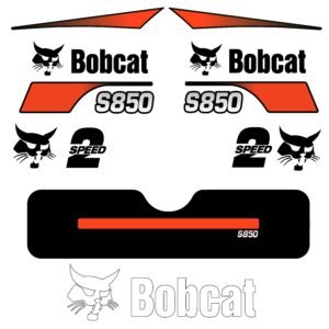 Fits S850 Bobcat Skid Steer Replacement Decals