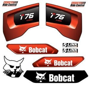 Fits T76 Bobcat Skid Steer Replacement Decals