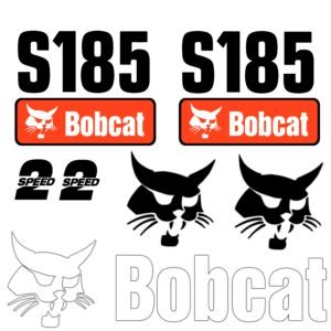 Fits S185 Bobcat Skid Steer Replacement Decals