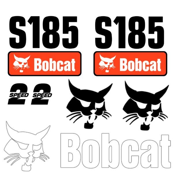 Fits S185 Bobcat Skid Steer Replacement Decals