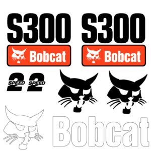 Fits S300 Bobcat Skid Steer Replacement Decals