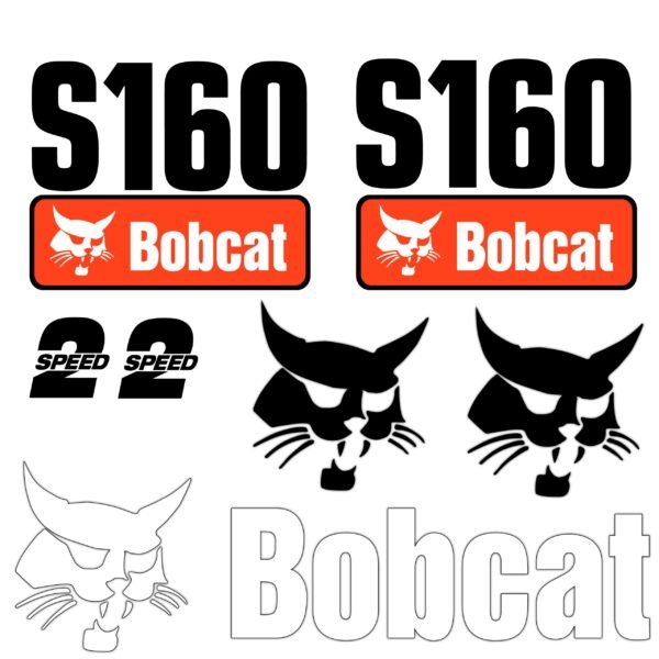 Fits S160 Bobcat Skid Steer Replacement Decals