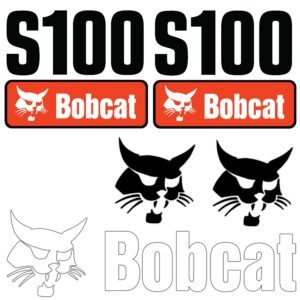 Fits S100 Bobcat Skid Steer Replacement Decals