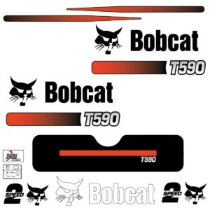 Fits T590 Bobcat Track Loader Replacement Decals