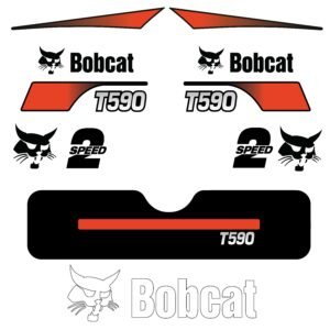 Fits T590 Bobcat Track Loader Replacement Decals