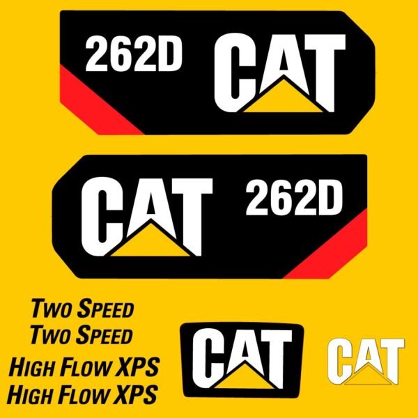 fits-262d-caterpillar-skid-steer-replacement-decals-8869533 Fits 262D Caterpillar Skid Steer Replacement Decals - Dun Decals