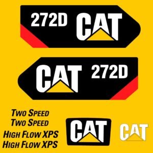 fits-272d-2013-caterpillar-skid-steer-replacement-decals-7280949 Fits 272D (2013) Caterpillar Skid Steer Replacement Decals - Dun Decals