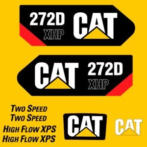 fits-272d-xhp-2013-caterpillar-skid-steer-replacement-decals-9870460 Fits 272D XHP (2013) Caterpillar Skid Steer Replacement Decals - Dun Decals