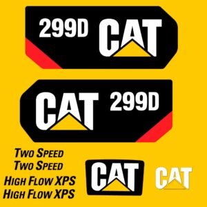 Fits 299D Caterpillar Skid Steer Replacement Decals