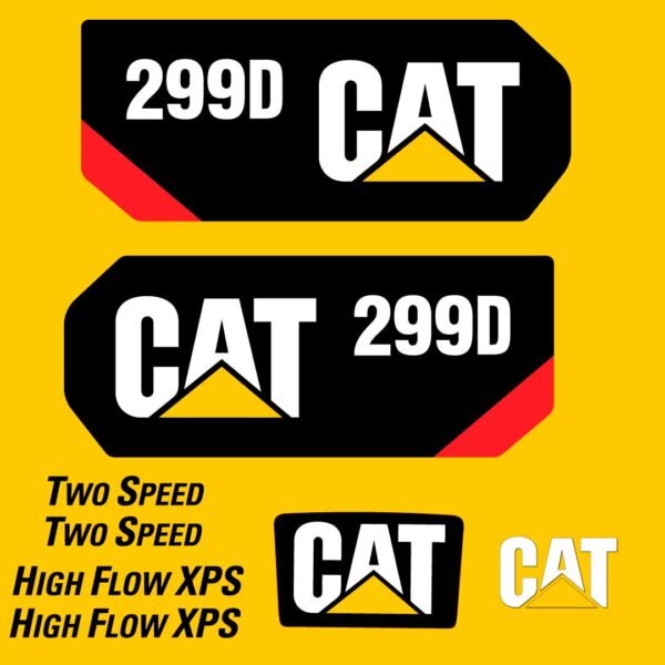 Fits 299D Caterpillar Skid Steer Replacement Decals