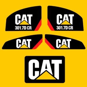 fits-3017d-cr-caterpillar-excavator-replacement-decals-2558582 Fits 301.7D CR Caterpillar Excavator Replacement Decals - Dun Decals