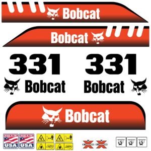Fits 331 Bobcat Excavator Replacement Decals