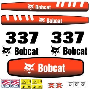 Fits 337 Bobcat Excavator Replacement Decals