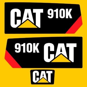 fits-910k-caterpillar-compact-wheel-loader-replacement-decals-4447043 Fits 910K Caterpillar Compact Wheel Loader Replacement Decals - Dun Decals