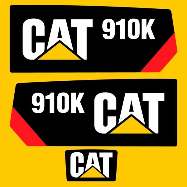 Fits 910K Caterpillar Compact Wheel Loader Replacement Decals - Dun Decals