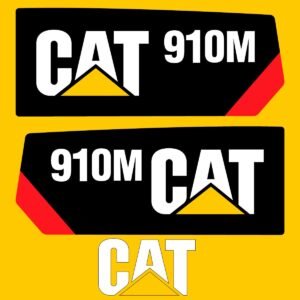 fits-910m-caterpillar-compact-wheel-loader-replacement-decals-3089979 Fits 910M Caterpillar Compact Wheel Loader Replacement Decals - Dun Decals