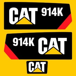 fits-914k-caterpillar-compact-wheel-loader-replacement-decals-1585826 Fits 914K Caterpillar Compact Wheel Loader Replacement Decals - Dun Decals