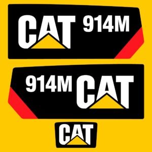 fits-914m-caterpillar-compact-wheel-loader-replacement-decals-2913184 Fits 914M Caterpillar Compact Wheel Loader Replacement Decals - Dun Decals