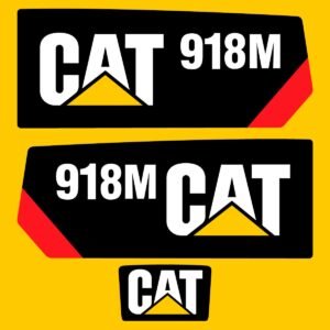 fits-918m-caterpillar-compact-wheel-loader-replacement-decals-2605605 Fits 918M Caterpillar Compact Wheel Loader Replacement Decals - Dun Decals