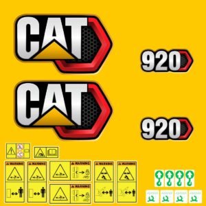 fits-920-2019-caterpillar-compact-wheel-loader-replacement-decals-2810515 Fits 920 (2019+) Caterpillar Compact Wheel Loader Replacement Decals - Dun Decals