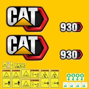 fits-930-2019-caterpillar-wheel-loader-replacement-decals-3489505 Fits 930 (2019+) Caterpillar Wheel Loader Replacement Decals - Dun Decals