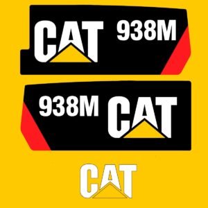 fits-938m-caterpillar-wheel-loader-replacement-decals-6072326 Fits 938M Caterpillar Wheel Loader Replacement Decals - Dun Decals