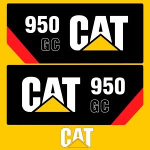 fits-950gc-caterpillar-wheel-loader-replacement-decals-2823292 Fits 950GC Caterpillar Wheel Loader Replacement Decals - Dun Decals