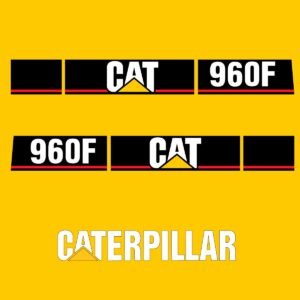 fits-960f-caterpillar-wheel-loader-replacement-decals-7696595 Fits 960F Caterpillar Wheel Loader Replacement Decals - Dun Decals