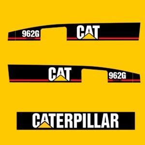 fits-962g-series-2-caterpillar-wheel-loader-replacement-decals-9038127 Fits 962G (Series 2) Caterpillar Wheel Loader Replacement Decals - Dun Decals
