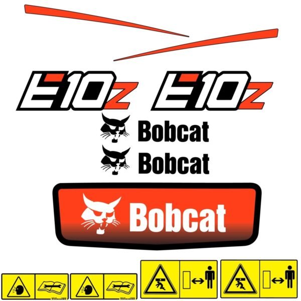 Fits E10Z Bobcat Excavator Replacement Decals