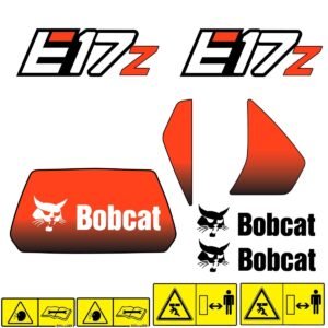 fits-e17z-bobcat-replacement-decal-sticker-outdoor-durable-laminate-5766612 Fits E17Z Bobcat Excavator Replacement Decals