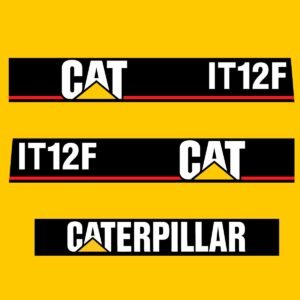 fits-it12f-caterpillar-wheel-loader-replacement-decals-9386606 Fits IT12F Caterpillar Wheel Loader Replacement Decals - Dun Decals