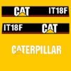Fits IT18F Caterpillar Wheel Loader Replacement Decals - Dun Decals