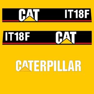 fits-it18f-caterpillar-wheel-loader-replacement-decals-4973452 Fits IT18F Caterpillar Wheel Loader Replacement Decals - Dun Decals