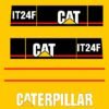 Fits IT24F Caterpillar Wheel Loader Replacement Decals - Dun Decals