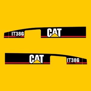 Fits IT38G (Series 2) Caterpillar Wheel Loader Replacement Decals - Dun Decals