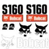 fits-s160-bobcat-skid-steer-replacement-decals-1764071 Fits S160 Bobcat Skid Steer Replacement Decals - Dun Decals