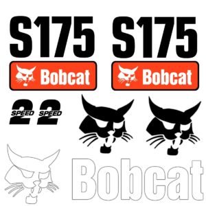 Fits S175 Bobcat Skid Steer Replacement Decals - Dun Decals
