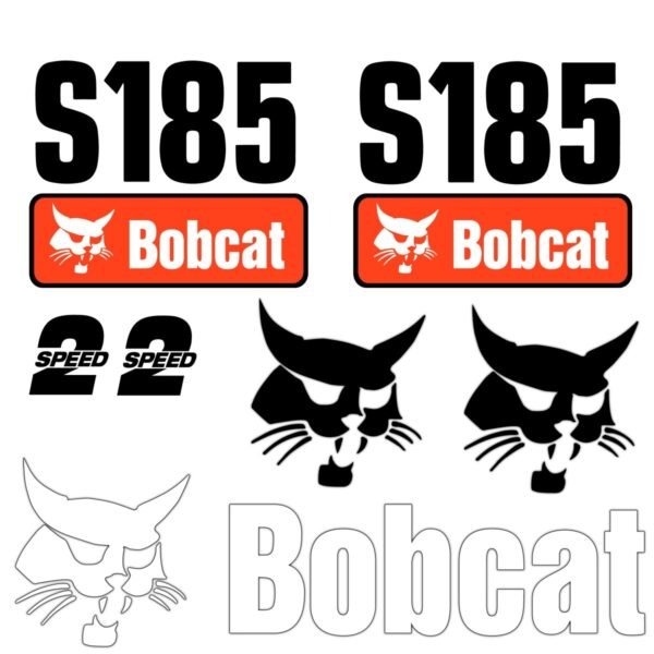 fits-s185-bobcat-skid-steer-replacement-decals-9280781 Fits S185 Bobcat Skid Steer Replacement Decals - Dun Decals