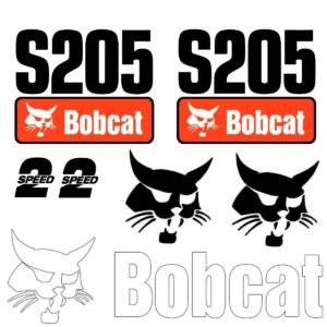 fits-s205-bobcat-skid-steer-replacement-decals-5231143 Fits S205 Bobcat Skid Steer Replacement Decals - Dun Decals