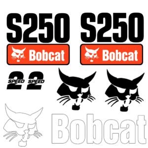 fits-s250-bobcat-replacement-decal-sticker-outdoor-durable-laminate-8104008 Fits S250 Bobcat Replacement Decal Sticker - Outdoor Durable Laminate