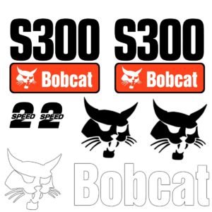 fits-s300-bobcat-replacement-decal-sticker-outdoor-durable-laminate-9938077 Fits S300 Bobcat Replacement Decal Sticker - Outdoor Durable Laminate