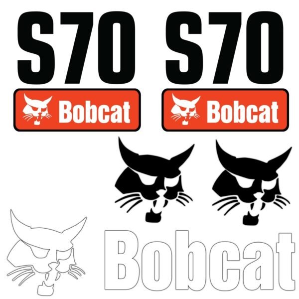 fits-s70-bobcat-skid-steer-replacement-decals-7895270 Fits S70 Bobcat Skid Steer Replacement Decals - Dun Decals
